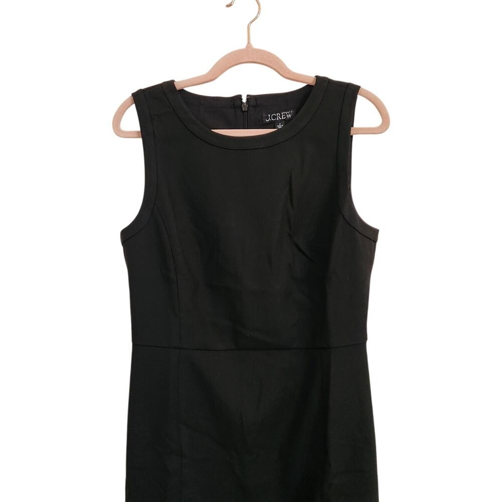 NWT J. Crew Sheath Dress In Four-Season Stretch Office Corporate Black 8 - Picture 6 of 11